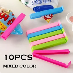 10Pcs Portable Kitchen Storage Food Snack Seal Sealing Bag Clips Plastic Househould Snack Storage Bag Sealer Tool Food Bag Clips