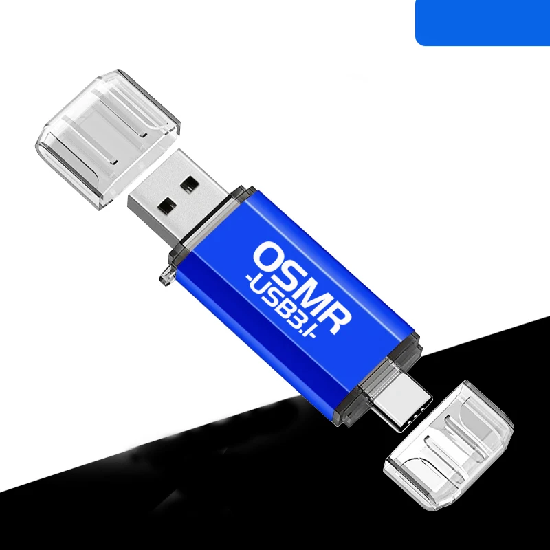 新型Type-C 2in1 OTG 128GB 64GB 32GB ペンドライブ 高速USBフラッシュドライブ OTGペンドライブ USB3.1 2in1 Type-C OTG USBフラッシュドライブ