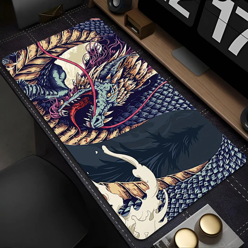 Muismat PC Accessoires Cartoon Anime Toetsenbord Pad Bureau Mat Anti Slip Muismat Natuurlijk Rubber Gaming Draak Uitgebreide Pad