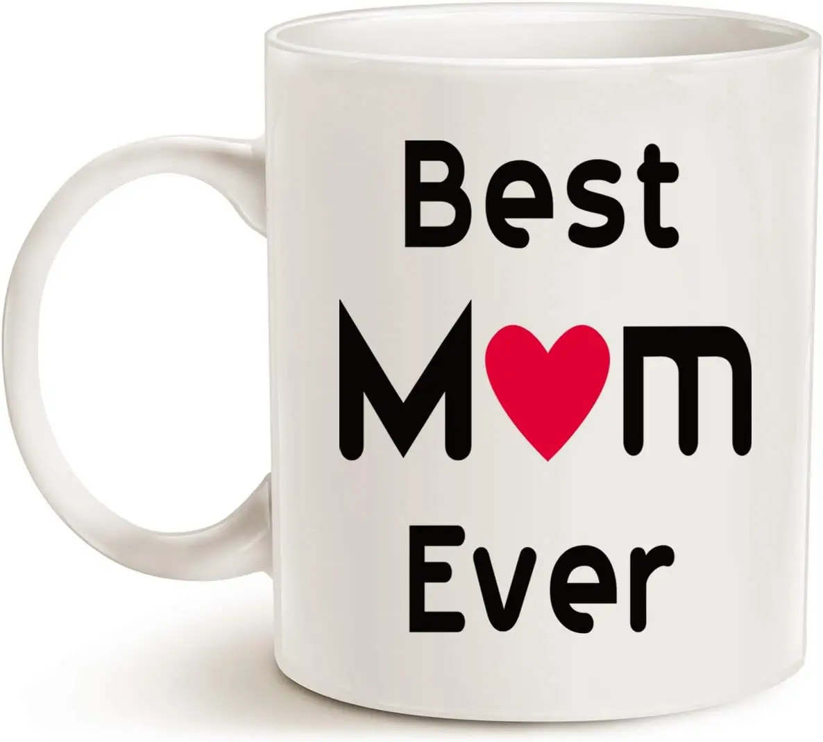 1pc Best mom coffee mug, mug unique holiday or birthday gift for mom mug white,360ML