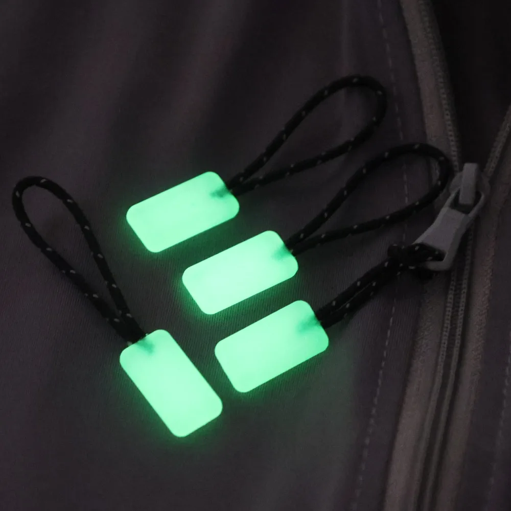 12-1 Stuks Lichtgevende Rits Pull Kit Markers Glow In The Dark Night Voor Jas Rugzakken Tent Ritsen outdoor Rugzak Handtas