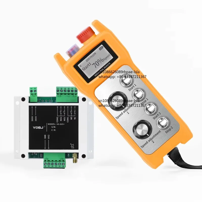 HS-DZ6 4 Button Single Speed Crane Forklift Electric Winch Industrial Wireless Remote Control New Design