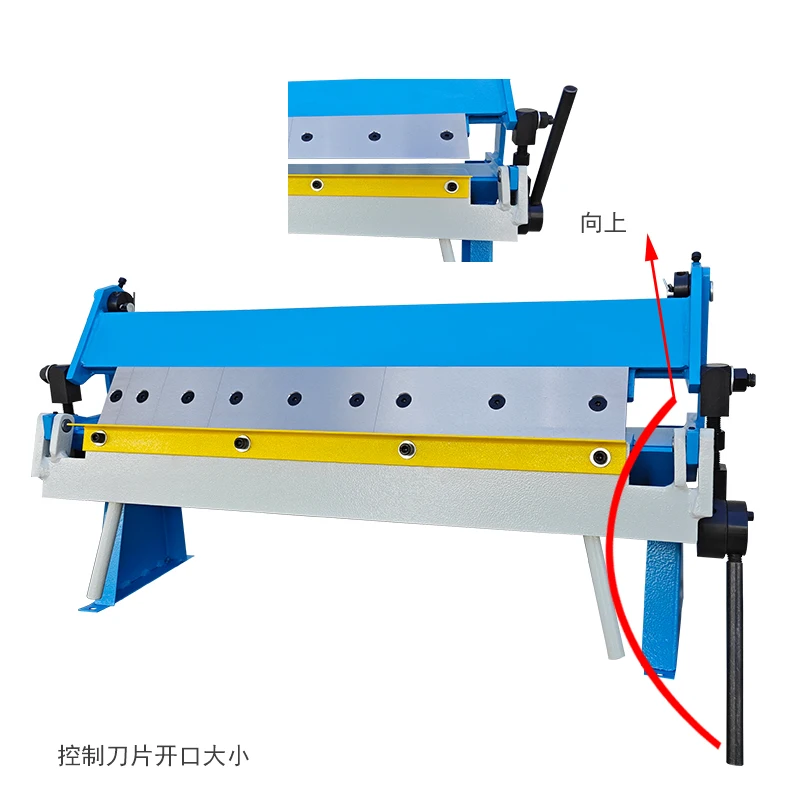 Manual metal bending machine W1.0X610 detachable segmented blade all steel