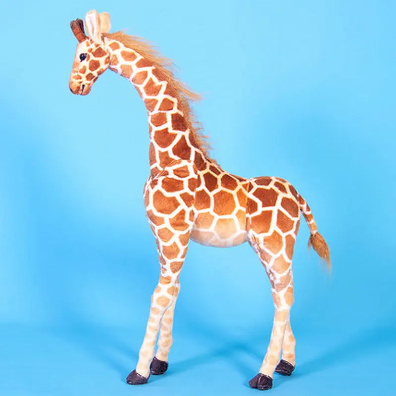 35-140cm Giant Size Doll Giraffe Plush Toy Cute Stuffed Big Deer Dolls Soft Animal Pillow Cushion Birthday Pesent Girls Boys