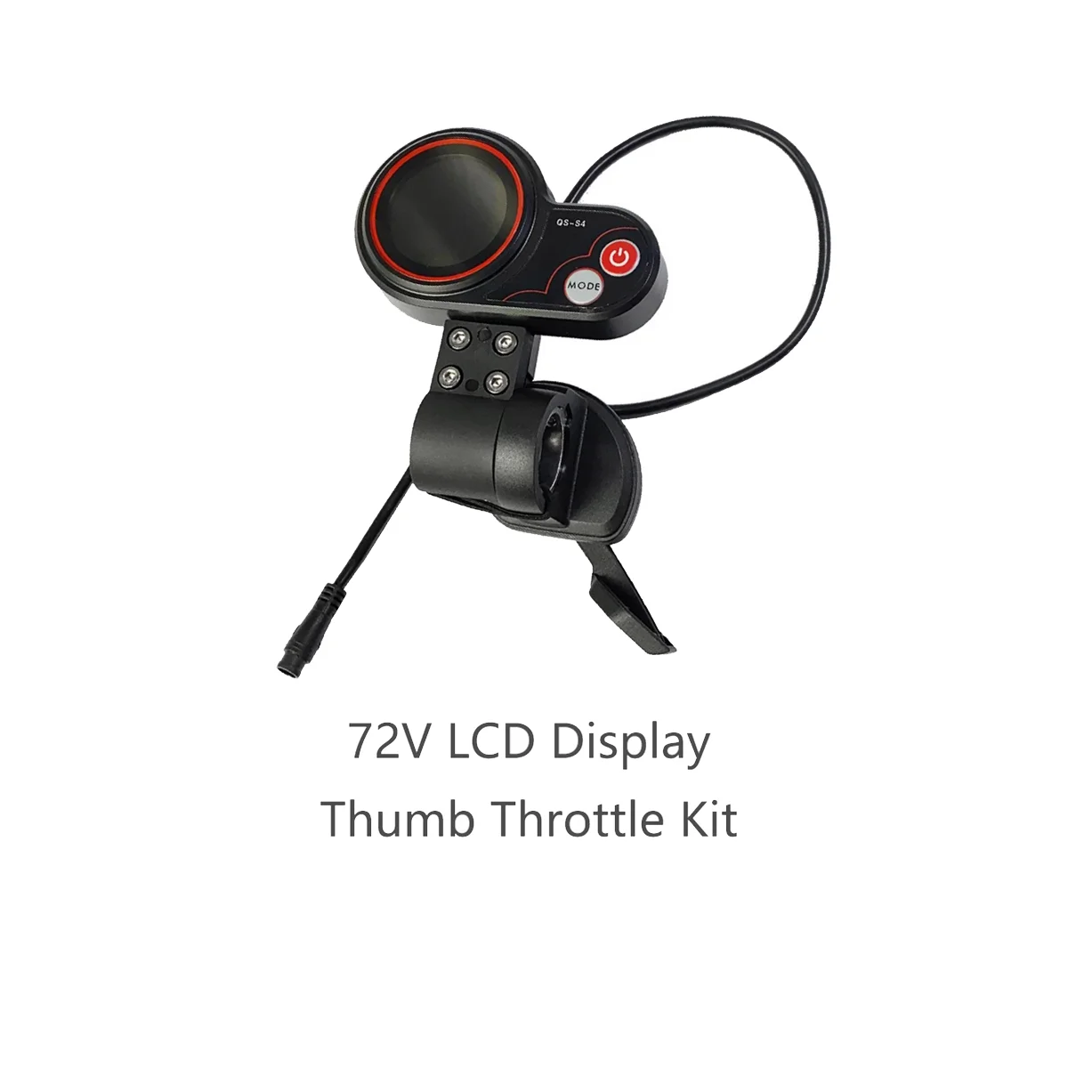 QS-S4 72V Thumb Throttle LCD Display Kit Only for Zero 11X Electric Scooter 6PIN Display Accessories