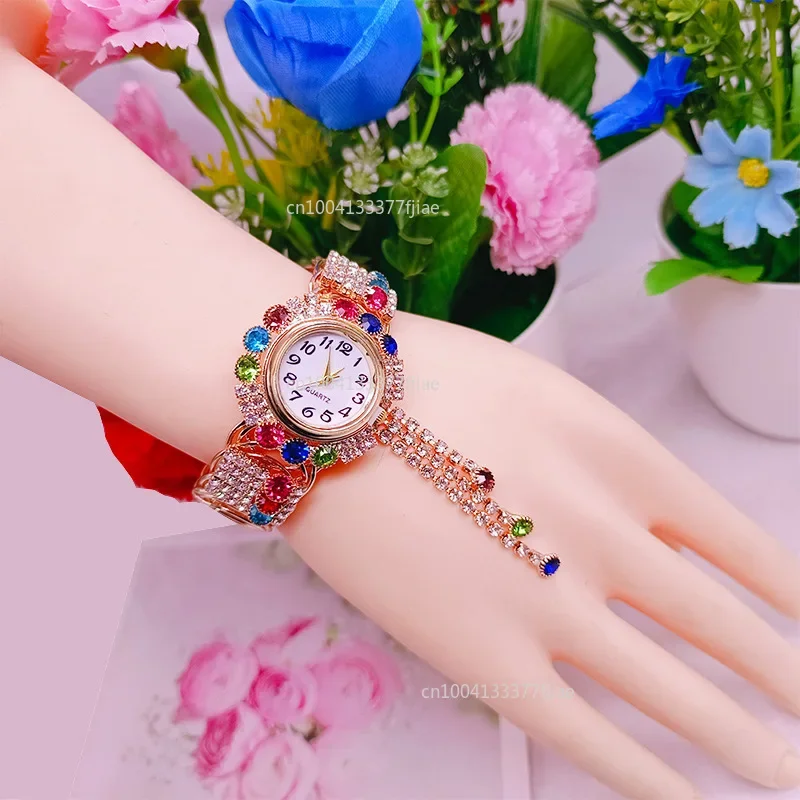 Luxury Women\'s Women Bracelet Quartz Wristwatches for Women Magnetic Watch Ladies Sports Dress Pink Dial Wrist Watch Relógio