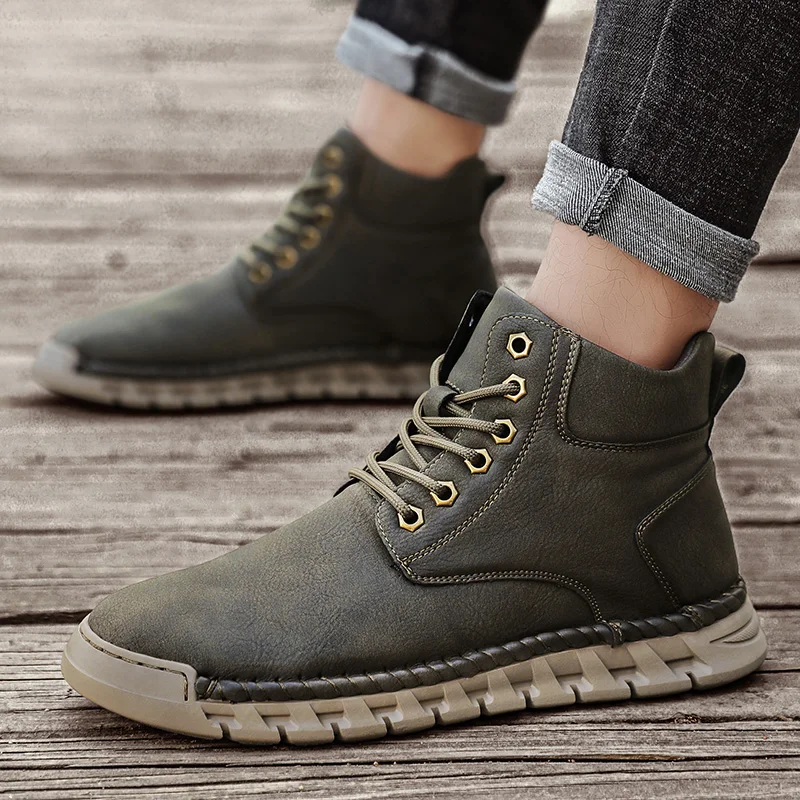 New Men Boots Autumn Winter Slippers Warm Men Shoes Sneakers Male Cotton Shoes Boots Men Sneakers Autumn  Winter Boots Unisex image 6