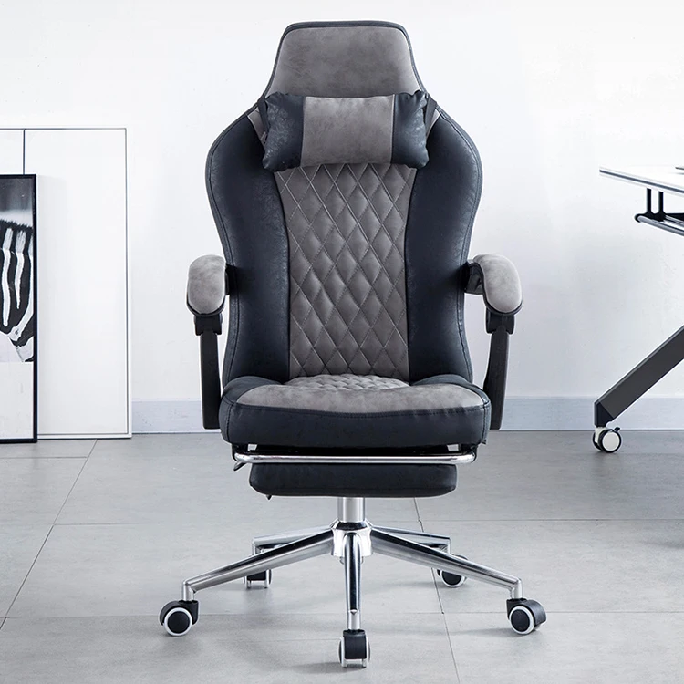 Comfortable Home Esports Gaming Chair Lift Rotate Boss Office Chair  Ergonomic Backrest Adjustable Lounger Chair