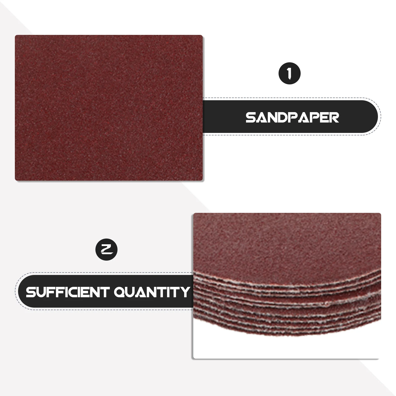 

50 шт. шлифовальные диски из оксида алюминия, простая замена наждачной бумаги с крючками и петлями для грубого шлифования, шлифовальный диск для удаления заусенцев под углом