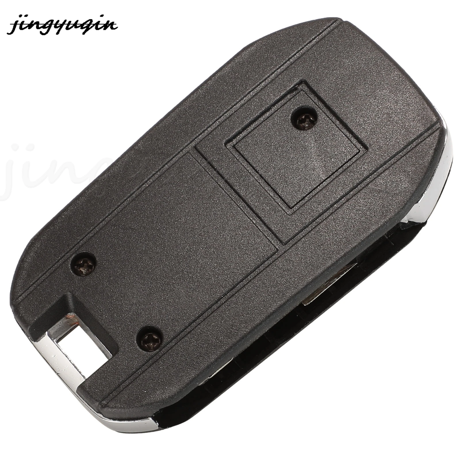 Jingyuqin 2 ปุ่มแก้ไขพลิกพับรีโมทกุญแจรถสําหรับ Peugeot 106 206 306 406 สําหรับ Citroen C2 C3 Xsara Picasso