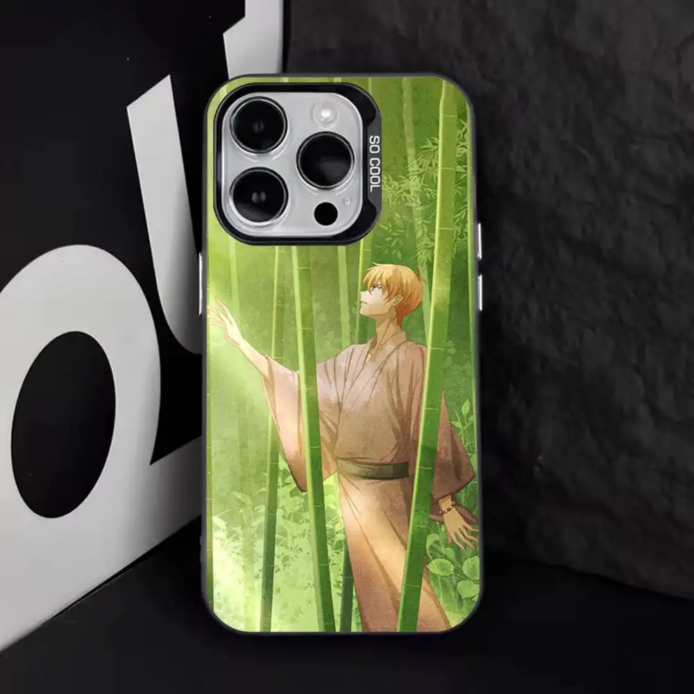 F-Fruits B-Baskets Anime لهاتف iPhone 11,12,13,14,15,16,17,Pro,Max,Plus,E,Air,Mini Phone Case IMD Matte Black #2