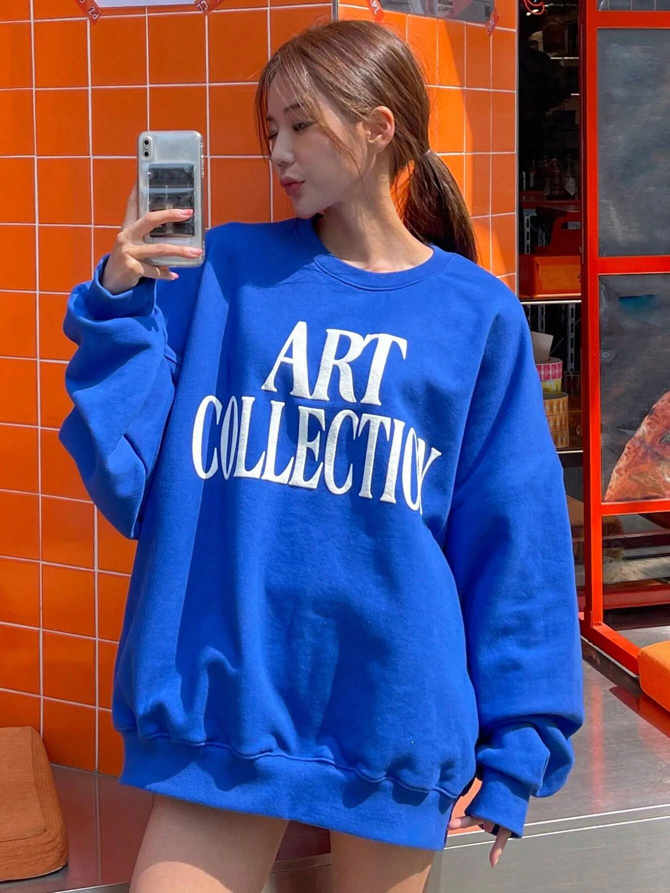 Art Collectloy Letter Printing Women Sweatshirt Harajuku Casual Hoody Fashion Loose Hoodie Autumn Warm Vintage Fleece Woman Top