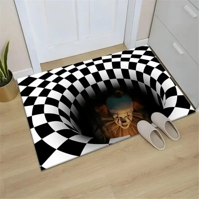 3D Visual Bathroom Mat Super Absorbent Kitchen Anti Slip Rugs Home Living Room Decoration Drying Footpad Hallway Balcony Carpet