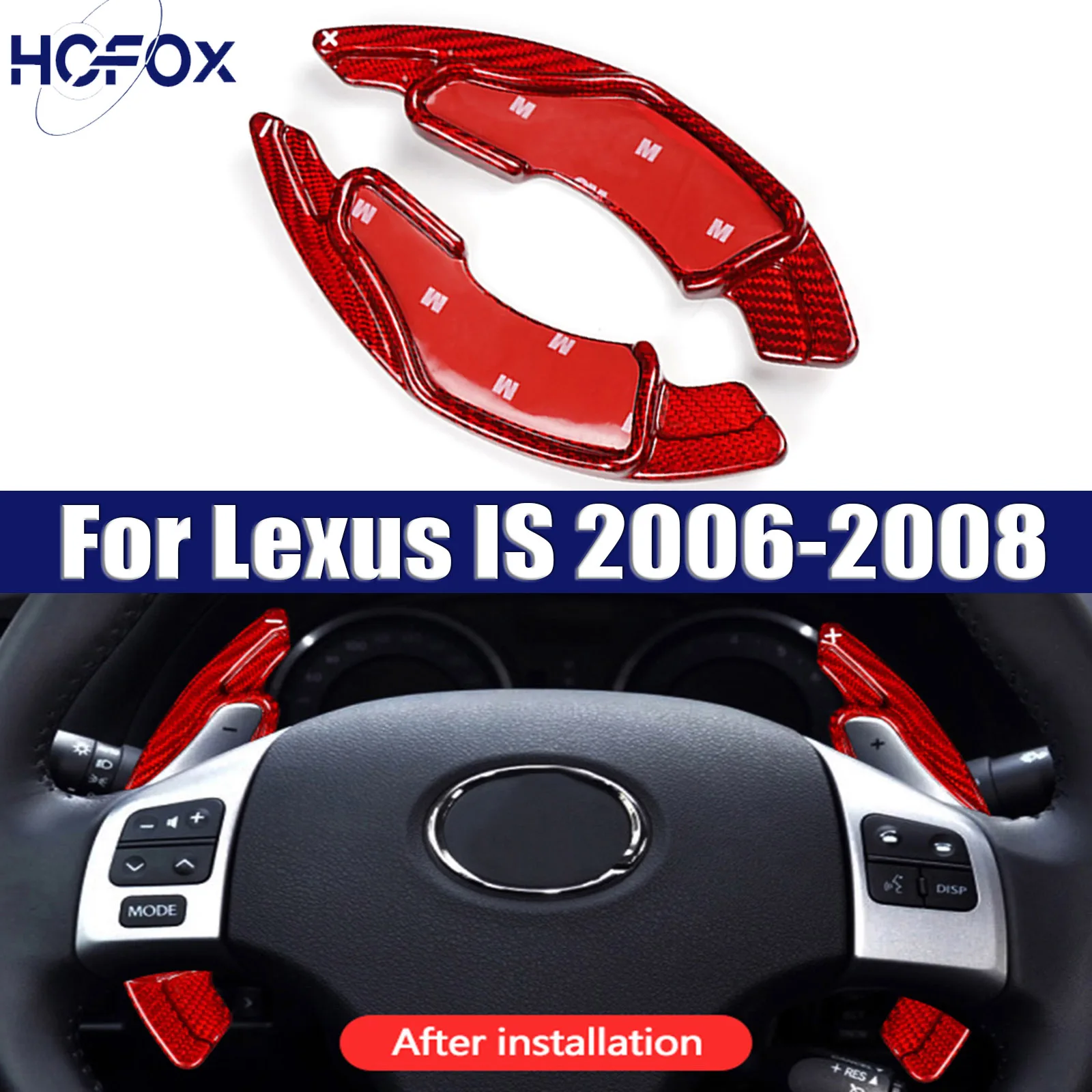 

For Lexus IS 2006-2008 Steering Wheel Paddle Shifter Extension Trim