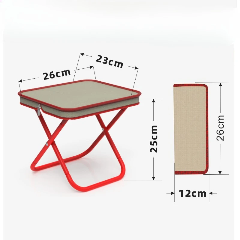 2025 sofisticação viral cadeira portátil para uso ao ar livre saco dobrável fezes estudantes e acampamento grosso oxford tecido fezes