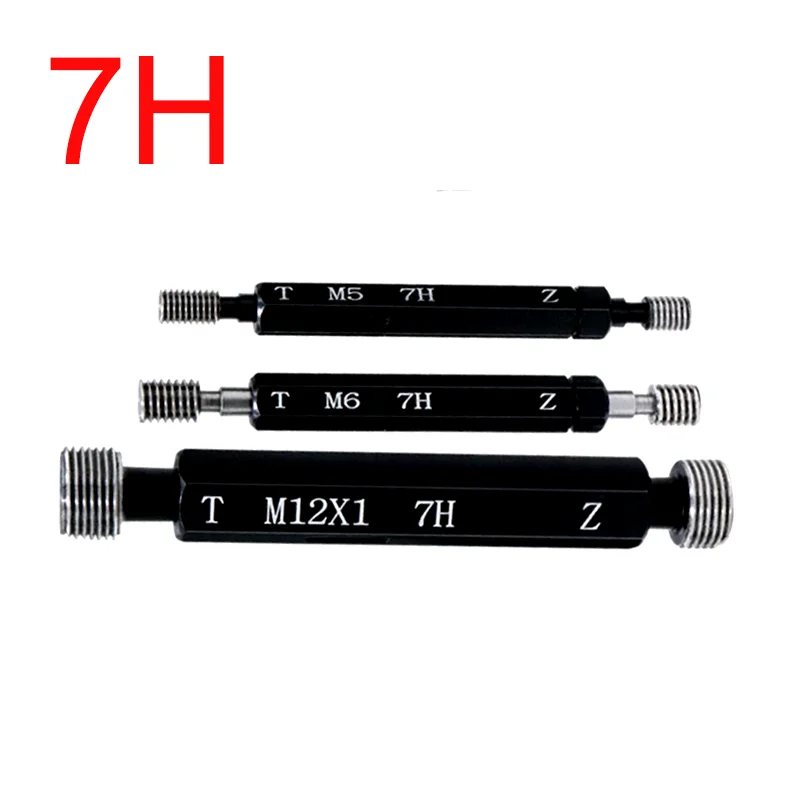 YRFL 1PCS Mer-cury Gage Metric Fine Thread Plug Gauge 7H M4 M5 M6 M7 M8 M10 M11 M12 M13 M14 M16 Thread Distance 0.75 0.5