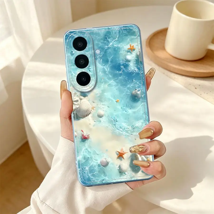 Phone Cover Case for Samsung Galaxy A36 A13 A14 A16 A52 A37 A25 A51 A57 A26 A24 A55 A23 A33 A52 A34 A35 A56 A27 A54 A15 Beach