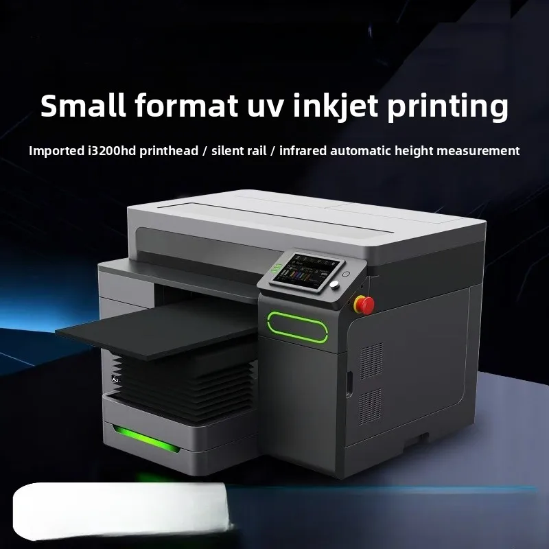 Small uv flatbed printer A3 mobile phone case PVC label crystal label advertising printing machine