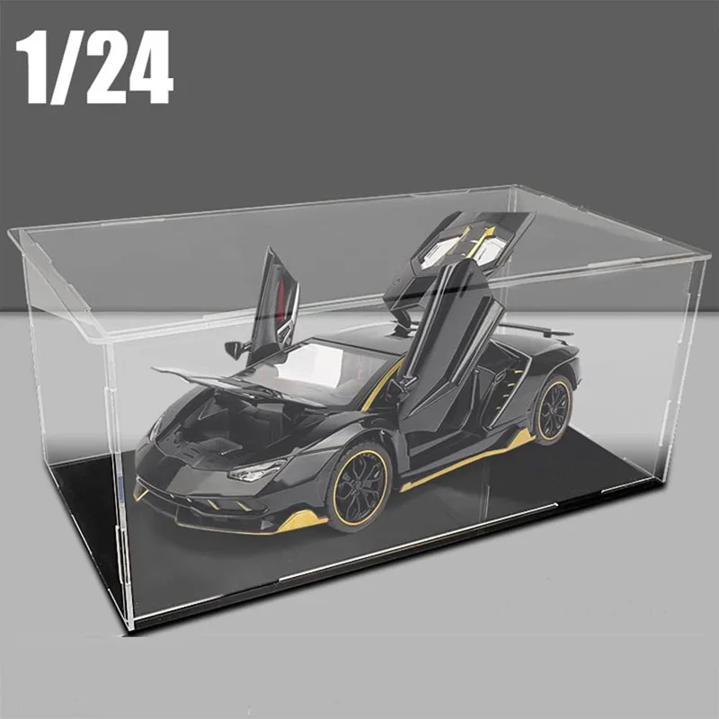 1/24 1/18 Car Model Display Box Transparent Case Acrylic Dustproof Car Model Storage Organizer Figures Toy Collection Showcase