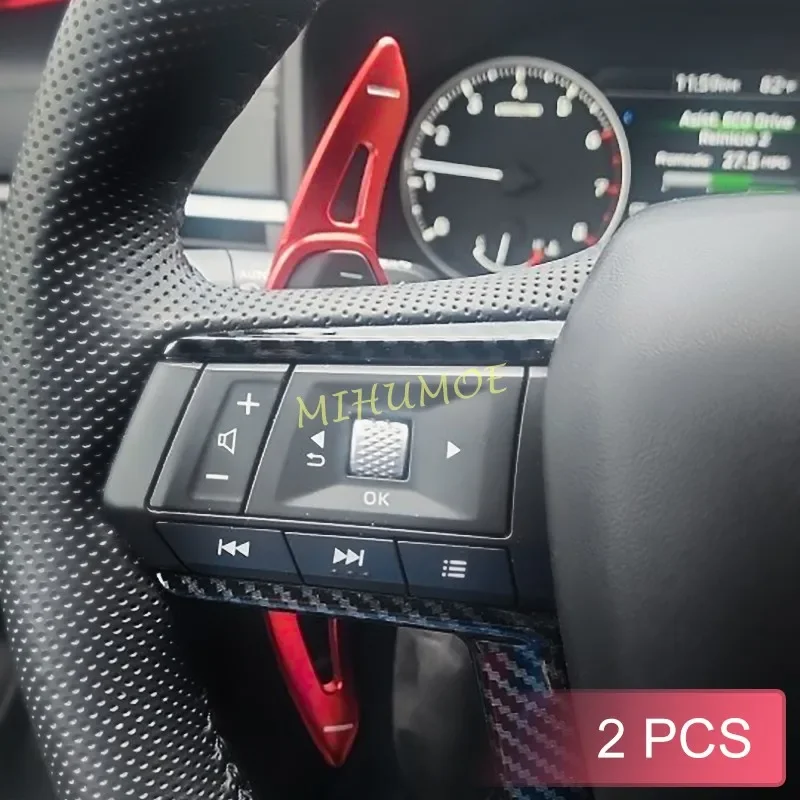 

For 2022 2023 2024 Mitsubishi Outlander PHEV Interior Steering Wheel Paddle Shifter Extension Trims Accessories Red