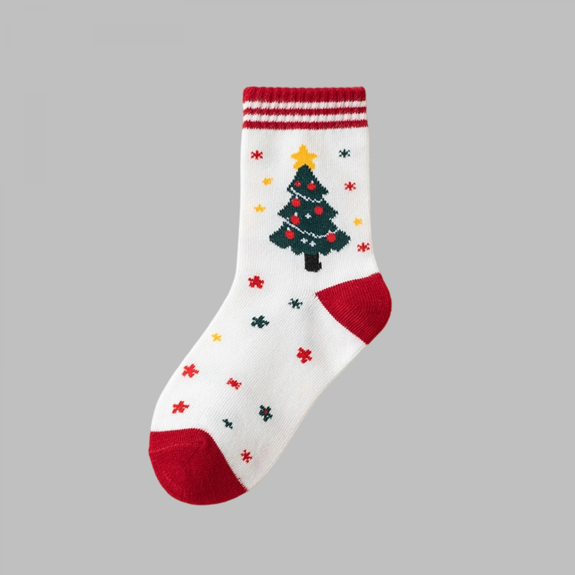 Socks Slip-Mid Socks Tree Baby Christmas Pattern Anti Slip Baby-Christmas-Crew Socks Tree Pattern New