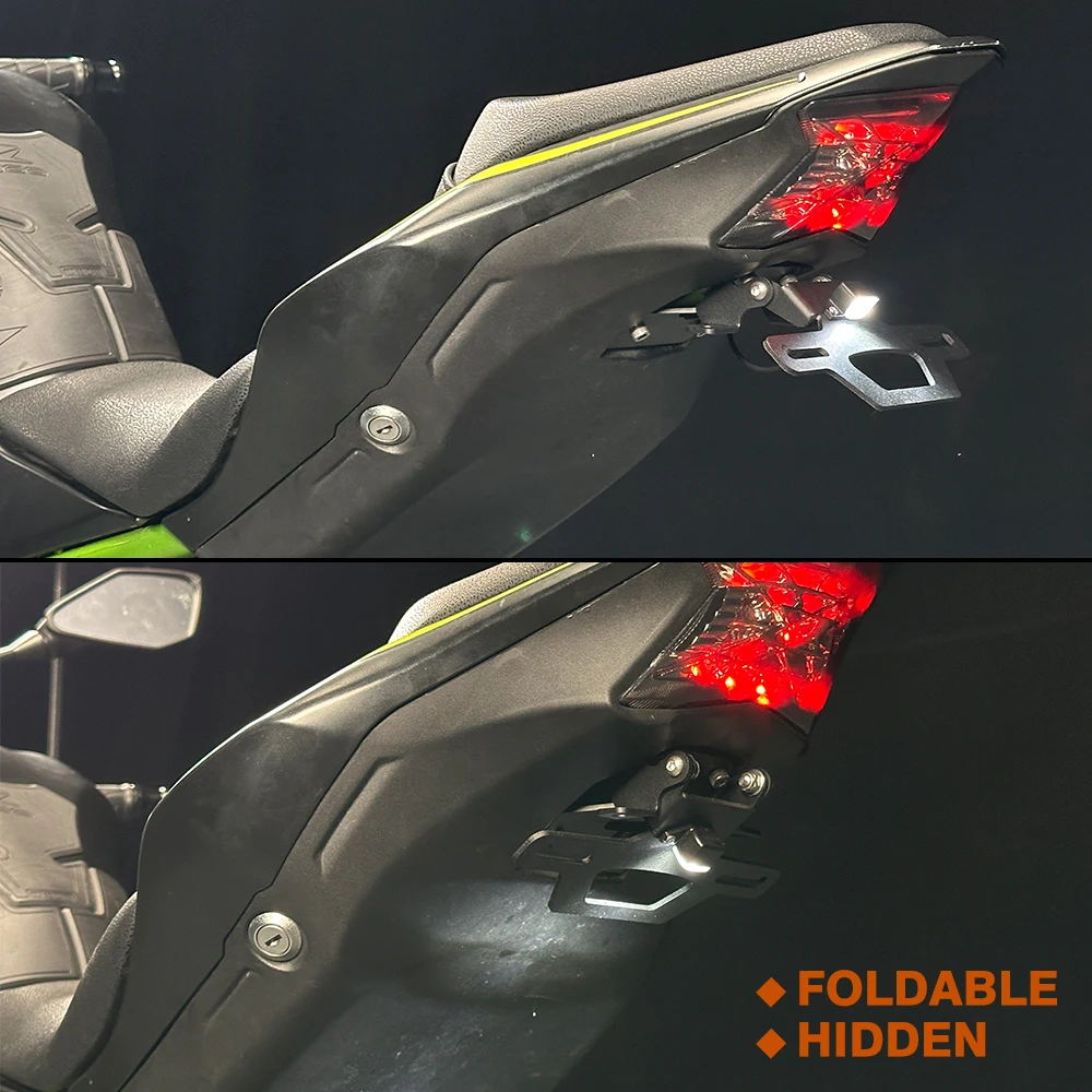 

Держатель номерного знака для KAWASAKI Z900 Z900SE 2017-2024 Z900 SE, аккуратная рамка для мотоцикла, крыло, светодиодный мигалка