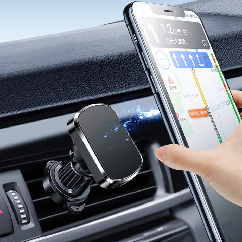 Magnetic Phone Holder for Car Mount Flexible & Stable Air Vent Phone Car Mount Phone Bracket For iPhone Samsung Xiaomi