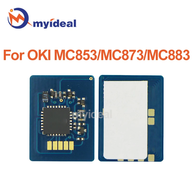 4PCS Toner Chip for OKI MC853 MC873 MC883 MC 853 873 883 45862840 2839 2838 2837 2818 2816 2815 2814 Cartridge Reset Chip Refill