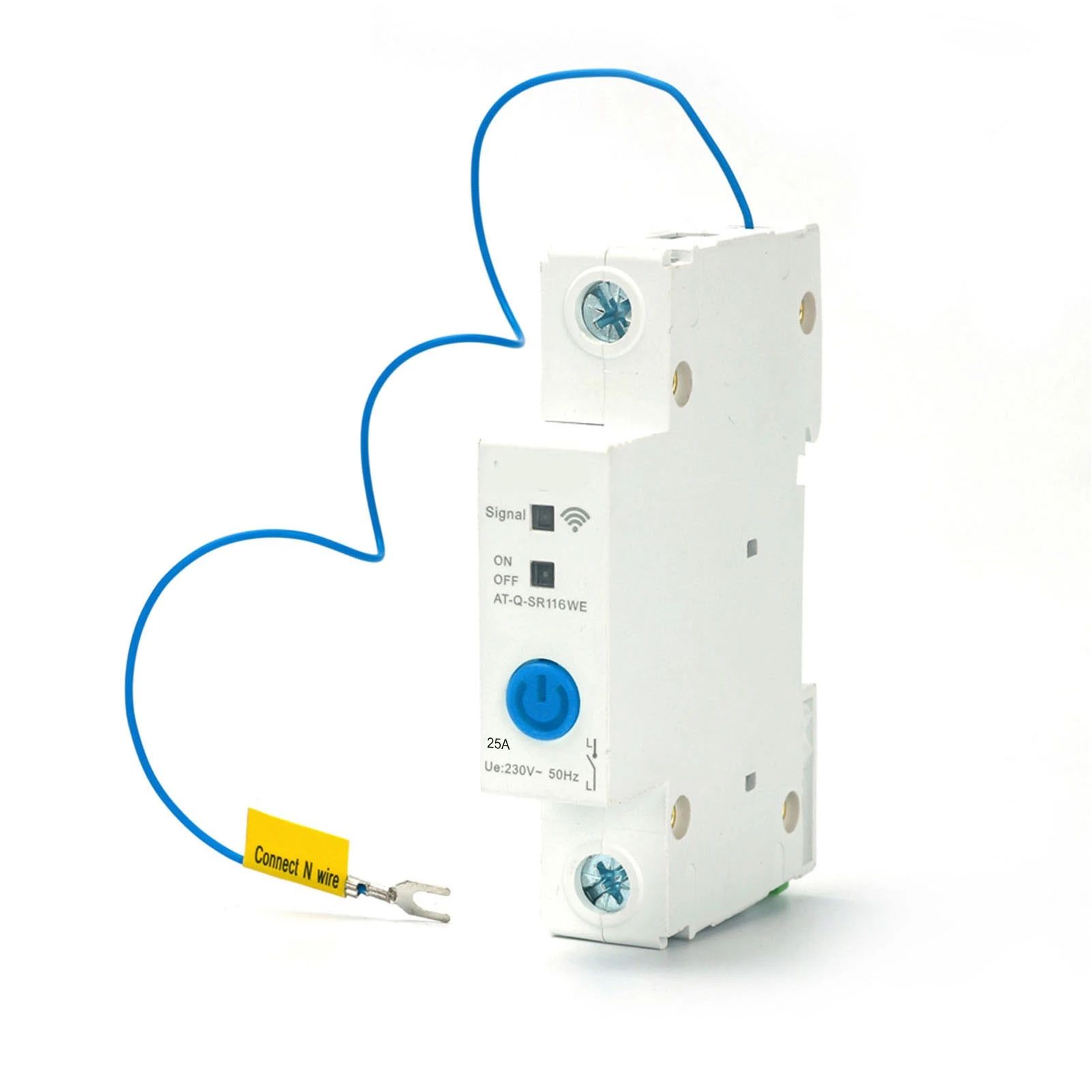 WIFI Intelligenter Leistungsschalter 1P DIN ​ Schienenschalter Ewelink APP-Steuerung kompatibel mit Alexa und Assistant Voice Control für H