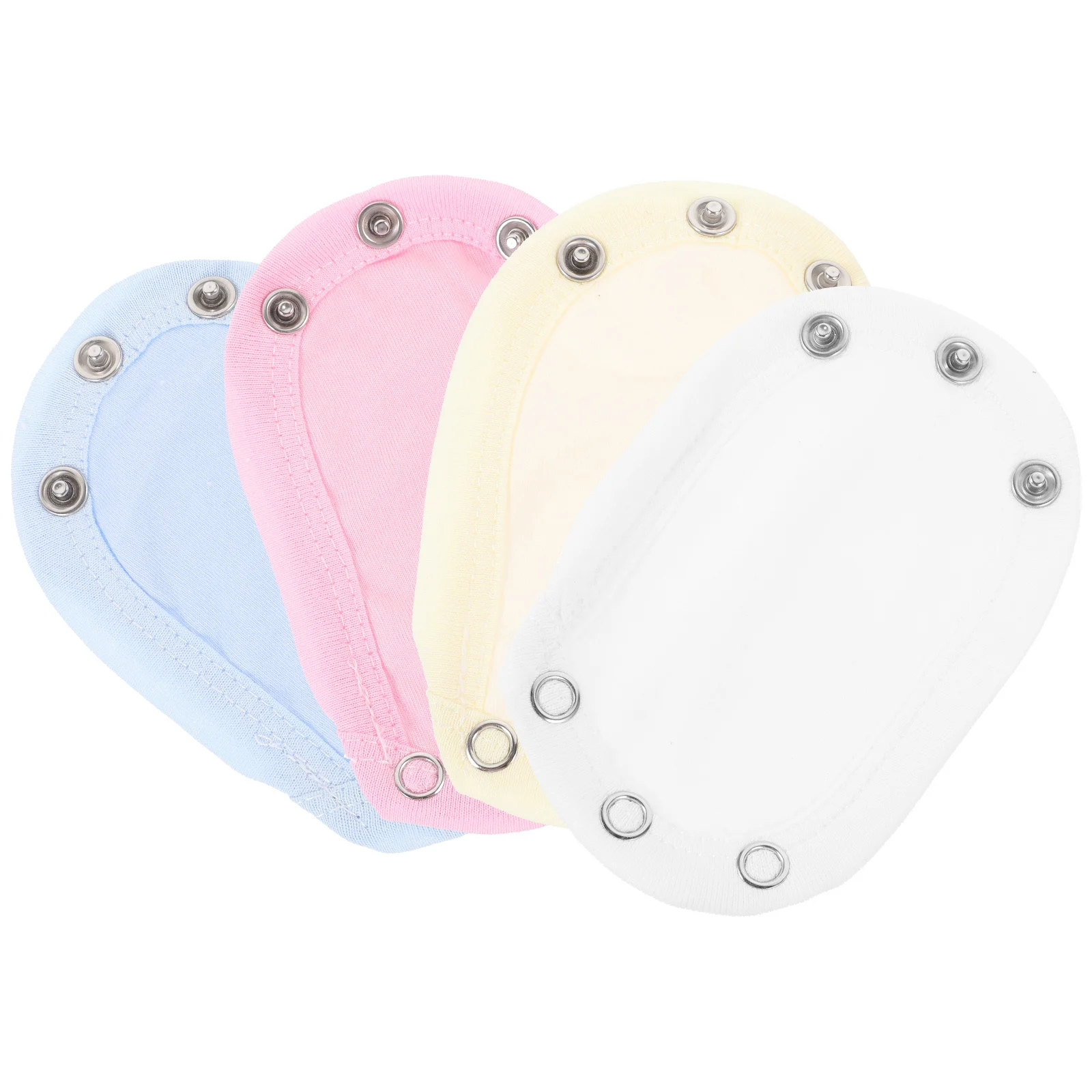 

4Pcs Baby Jumpsuits Extenders Comfortable Cotton Snap Bodysuit Extender Double Layer Soft Toddler Use Bodysuit Extenders Snap