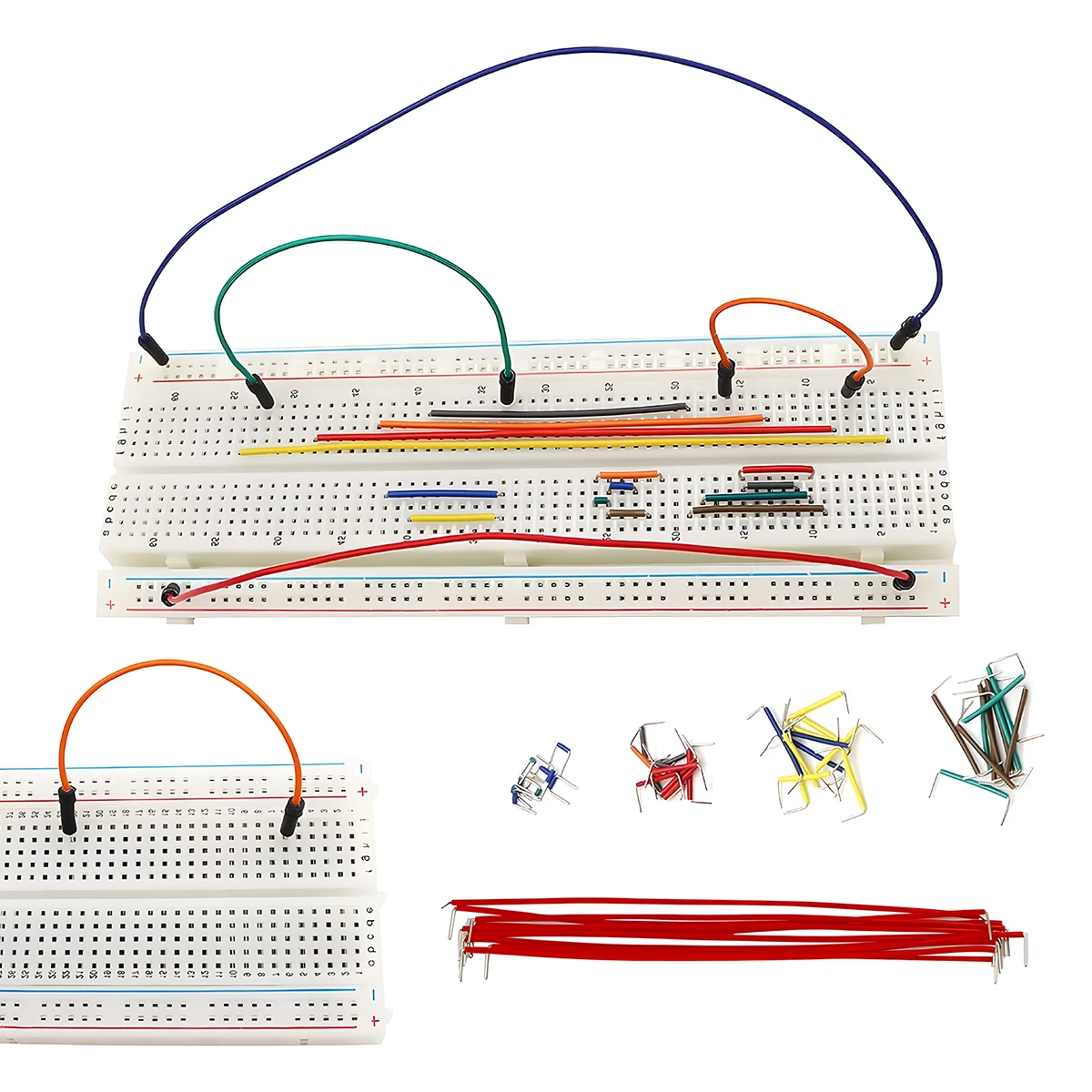 Moviitroni 140Pcs 560Pcs 840Pcs Preformed Breadboard Jumper Wire Kit 14 Vaules Jumper for Breadboard Prototyping Circuits