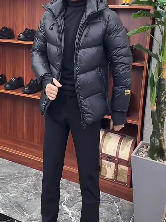 

Мужская утепленная куртка с капюшоном, теплая, комфортная, универсальная, модная, осенне-зимняя, новинка, премиум-класса, стильная.