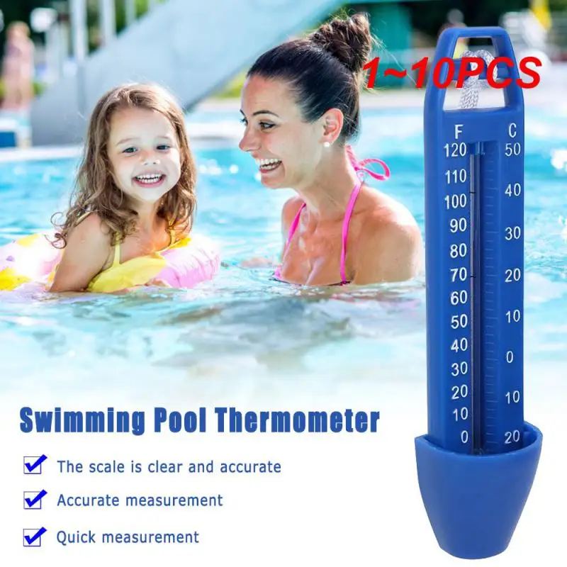 

1~10PCS Portable ABS Plastic Swimming Pool Floating Thermometer Bathtub SPA Hot Tub Fish Ponds Water Temperature Measuring Meter