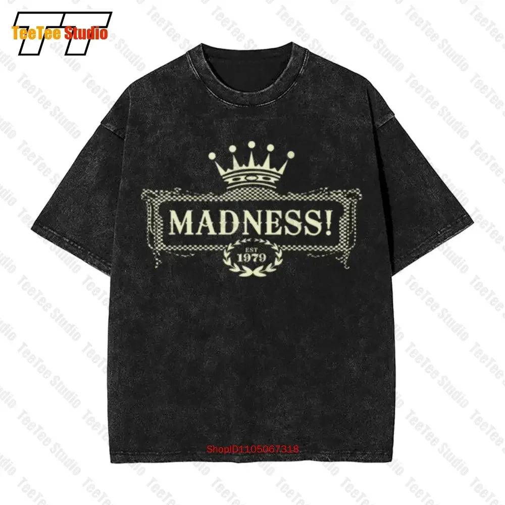 Madness Est 1979 Gold Foil Crown Logo Vintage Oversized T-Shirt J402
