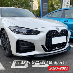 MP Style Car Front Bumper Splitter Lip Diffuser For BMW 4 Series G22 G23 420d 420i 430i 430d M440i M Sport 2-Door Coupe/Cabrio