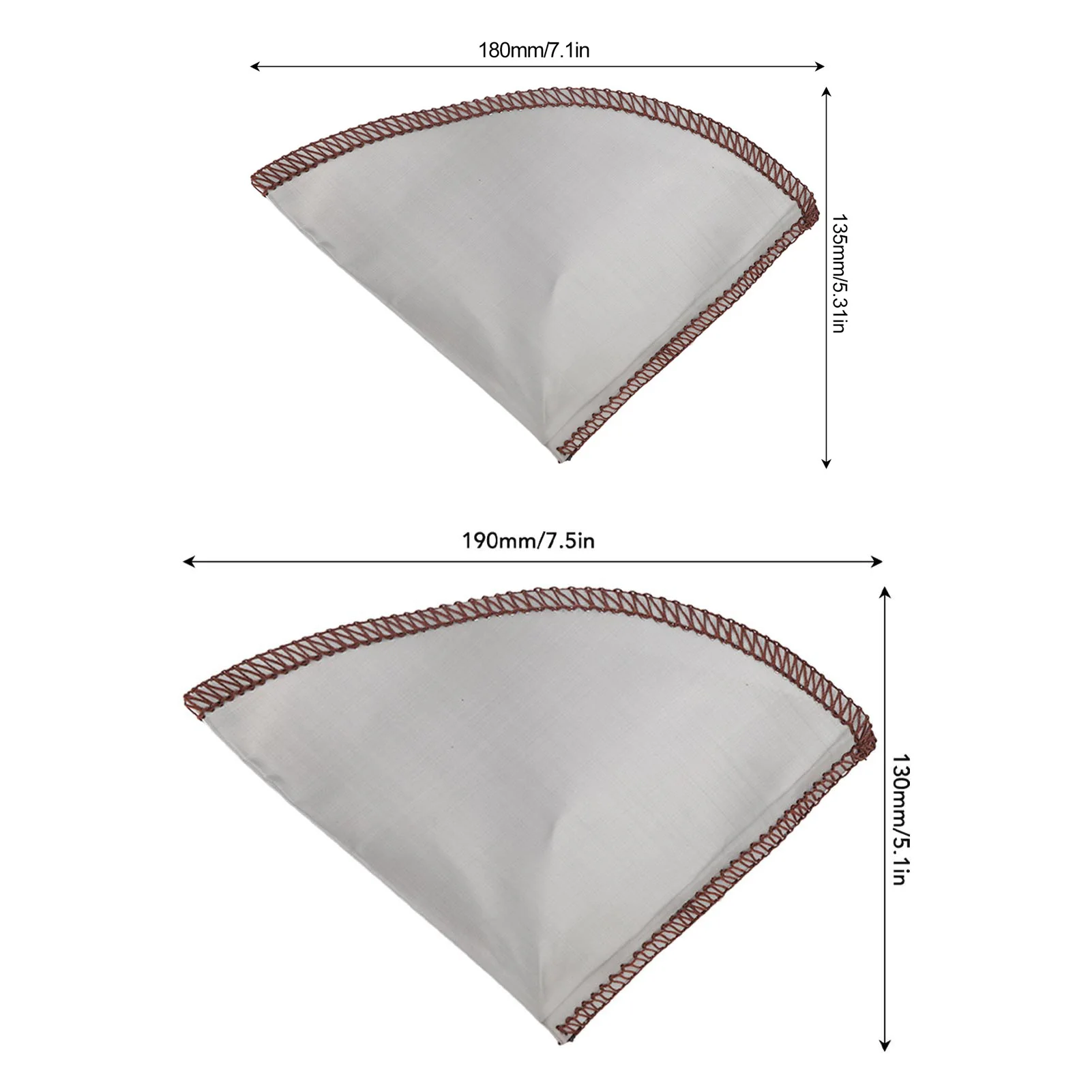 Cone Permanent Coffee Filter Reusable Coffee Filter Cone Shape Fine Filtering 304 Stainless Steel Paperless Mesh Coffee Filter