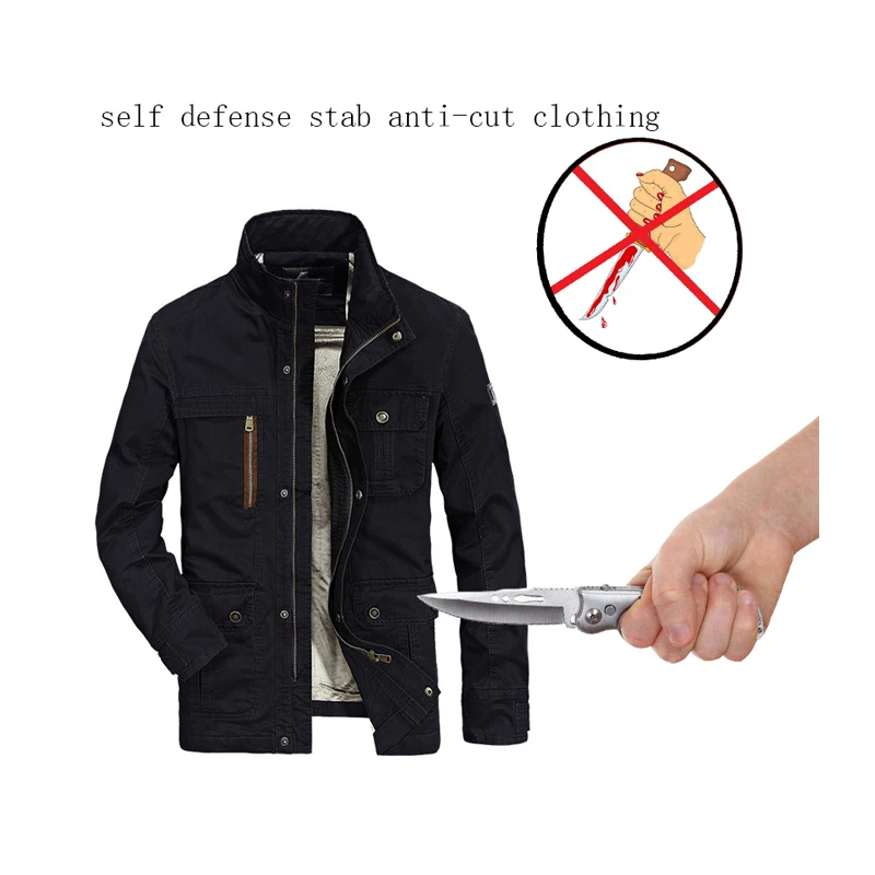 

Self Defense Soft Stealth Stab-resistant Anti Sharp Jacke Slash Coat Military Tactics Fbi Police Safety Protective Clothing 2020