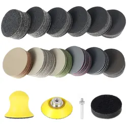 184Pcs 2 Inch Sanding Disc Carbide 60-10000 Grit Sanding Sheet Wet Dry Sandpaper Sanding Paper for Polishing Abrasive Tools