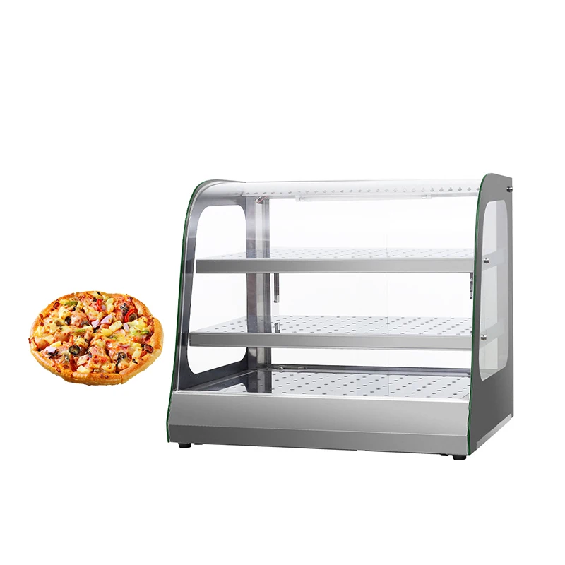 Insulated Commercial Electric Desktop Display Cabinet Cooked Food Bread Egg Tarts Cooked Food Insulated Cabinetpromote sales
