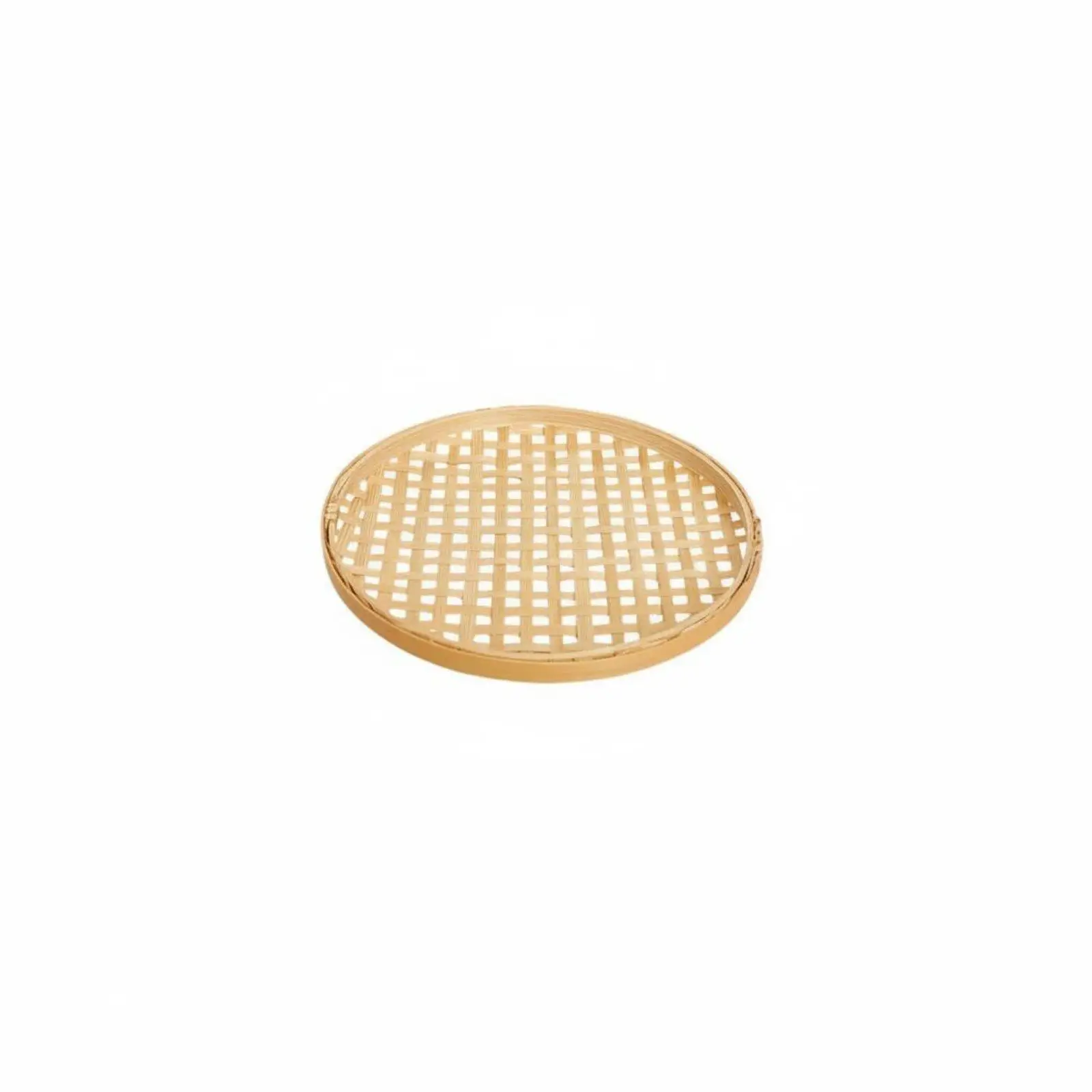 Eco Friendly Bamboo Snack Holder Open Weave Design for Fresh Pastries Nuts Fruits Home Restaurant Use