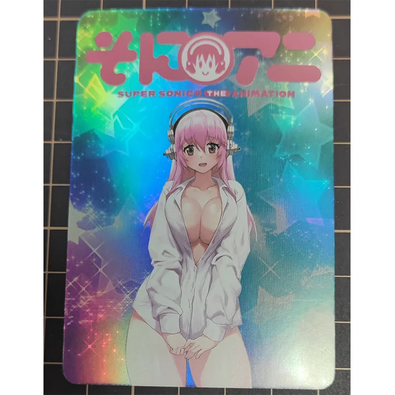 1pcs/set SUPER SONICO Anime characters Two-dimensional singer Surrounding DIY homemade collection card Christmas birthday gift