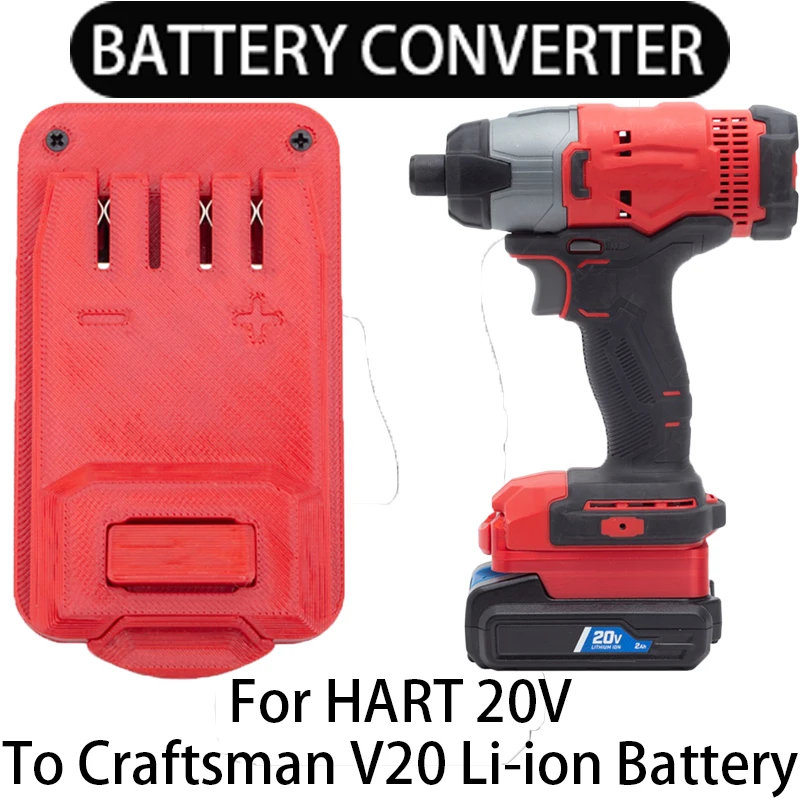 

Battery Adapter For Craftsman V20 Li-ion tools Convert to HART 20V LI-ion battery adapter power tool accessories