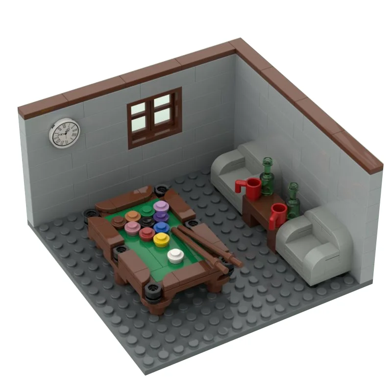 Ville maison blocs de construction jouets pour enfants garçons fille bricolage cadeaux MOC briques chambre salon meubles modèle Juguetes Bloques