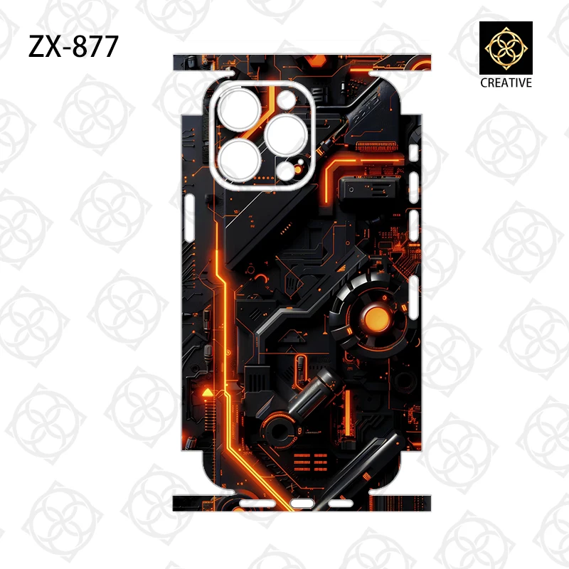 Colorful Skin Wrap for iPhone 15 Pro Max 14 13 12 Phone Sticker Protective Film for Back, Frame, Camera, Full Cover Sticker