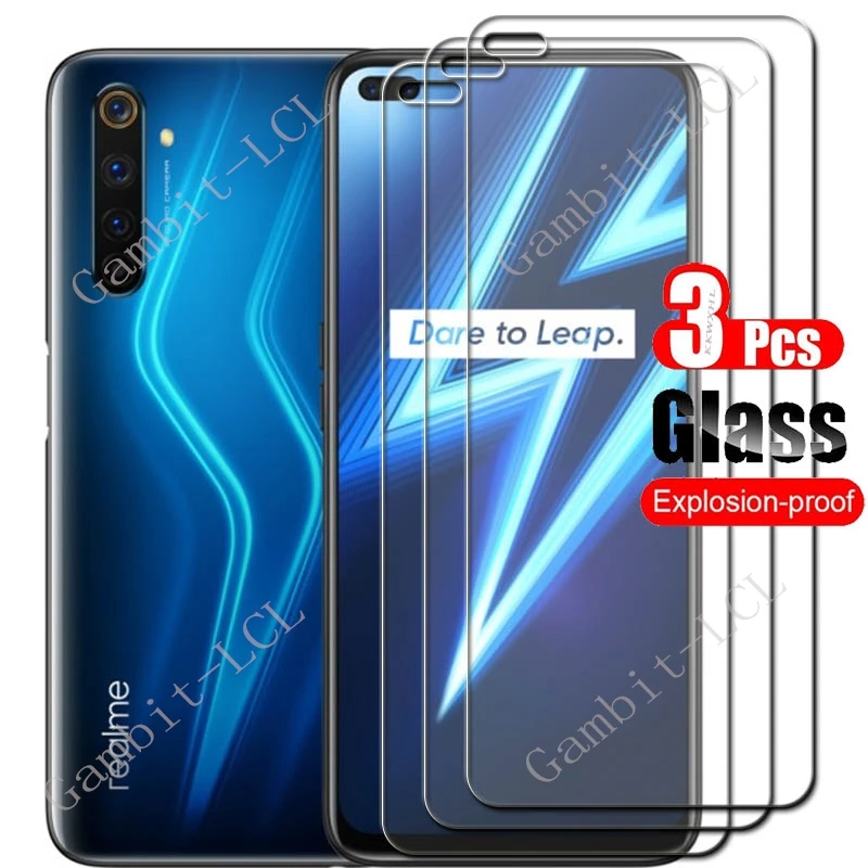 3PCS 9H Tempered Glass For Realme 6 Pro 6.6