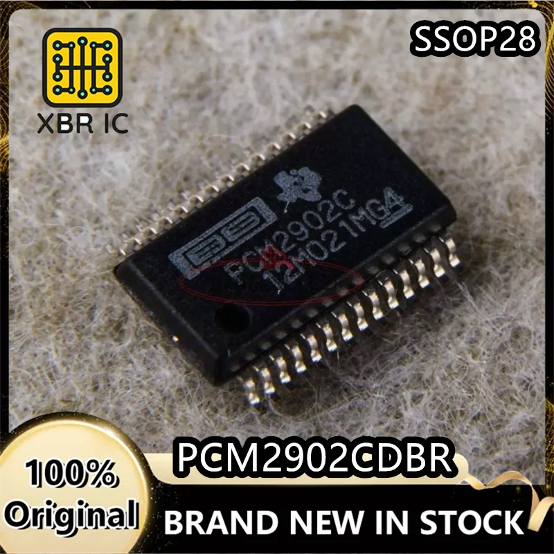 

(6/20 pieces) PCM2902CDBR SSOP-28 Silkscreen PCM2902C Audio Interface Chip IC Brand New Original Genuine Spot Fast Delivery