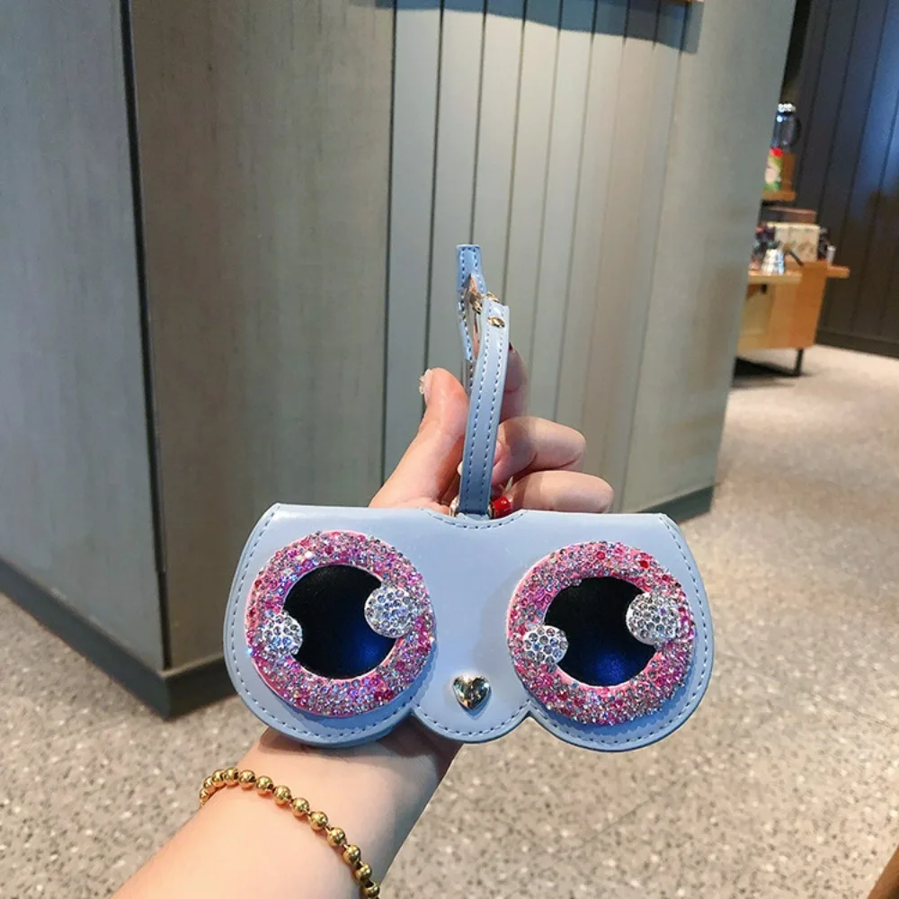 

Portable Sunglasses Bag Luxury Design Ladies Eyeglasses Case Diamond Eyeglasses Storage Bag Dustproof Hanging Eyeglasses Frame