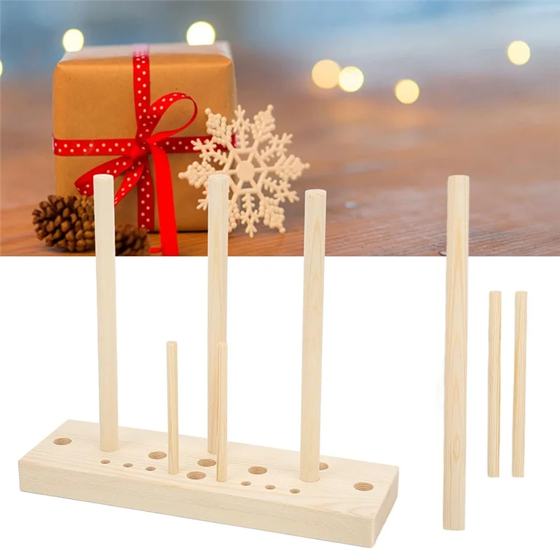 【Hot Selling】Bows Ribbon Making Tool Bow Wooden Maker Board Sticks Kit For Bows DIY Crafts