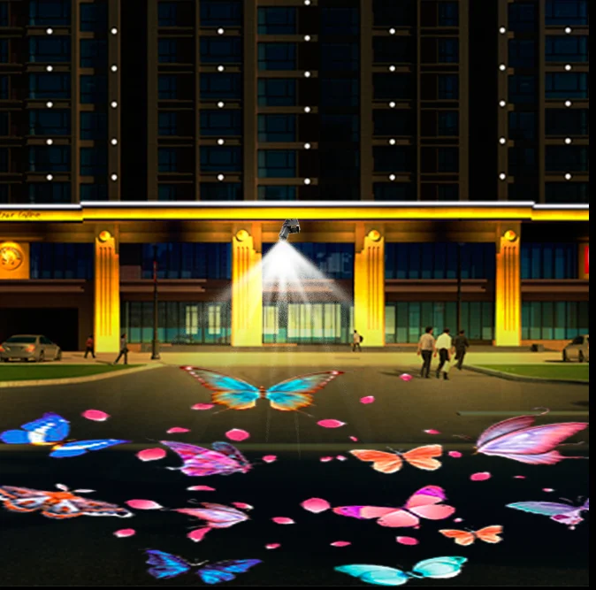 300w IP65 Logo Projector Lamp Waterproof  Light 4picture/8 Image Rotating Professional Advertising Lights Kc Certificat