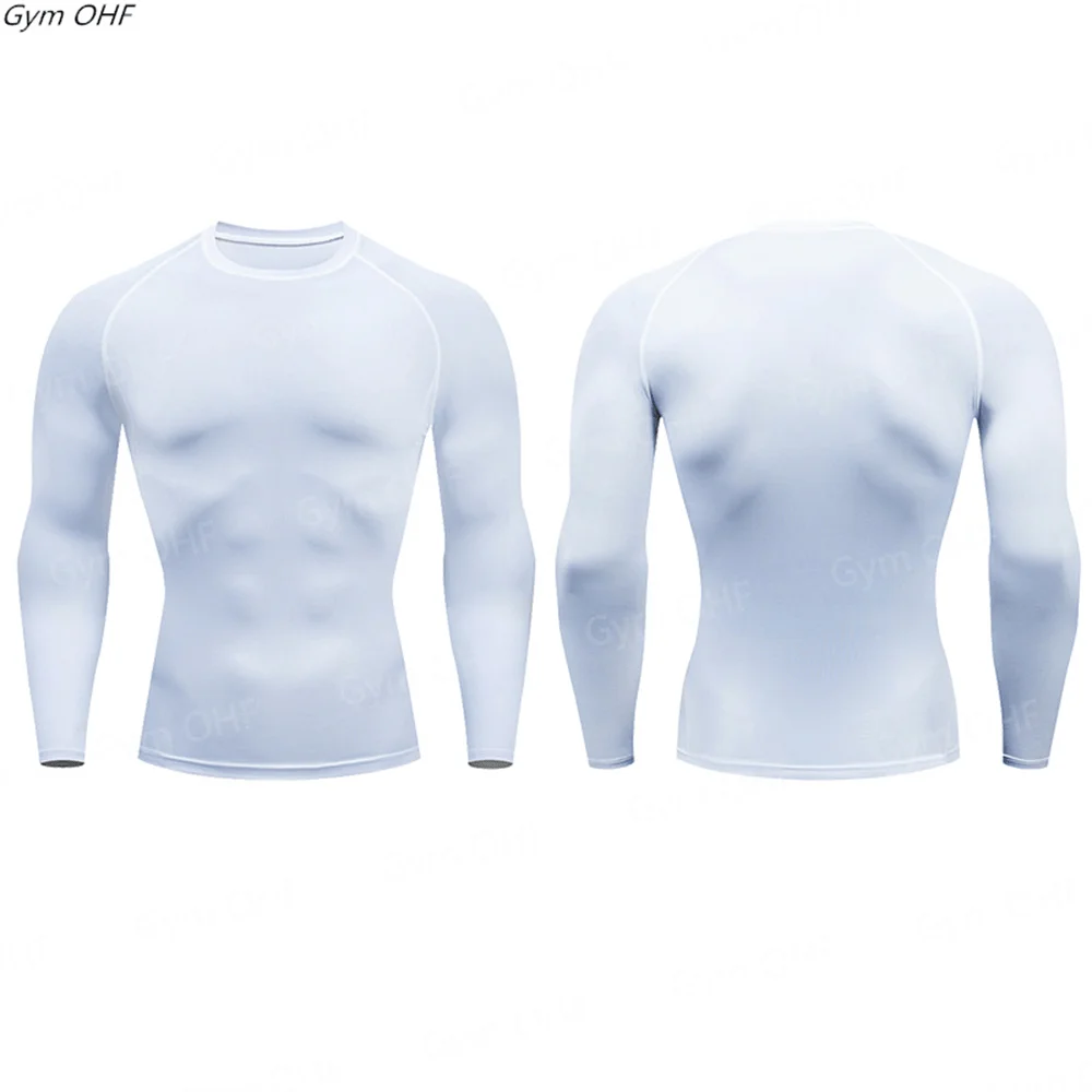 Dry Fit Men\'S High Quality MMA Fitness Gym Sports T-Shirt Jogging Running Shirt Compression Breathable Rashguard Comprehensive